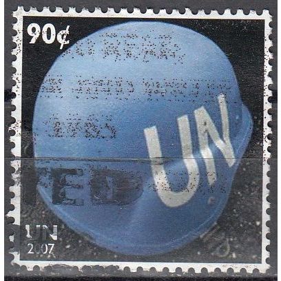 United Nations 2007 Yvert 1040 O Cote (2017) 1.40 € Casque bleu