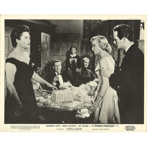 A WOMAN POSSESSED Margaretta Scott, Francis Matthews 1958 F-O-H Stills Set (8)
