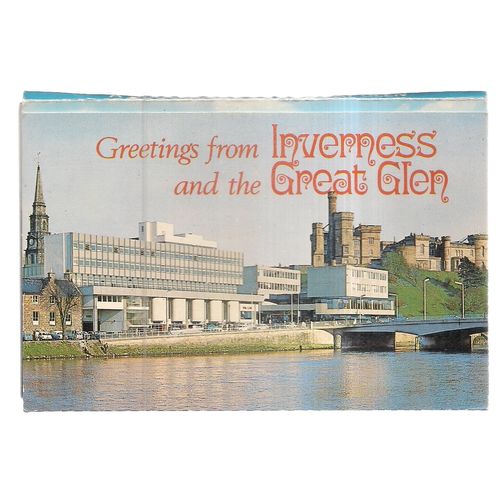 INVERNESS and the GREAT GLENS book of 8 postcards by J.Arthur Dixon vintage #
