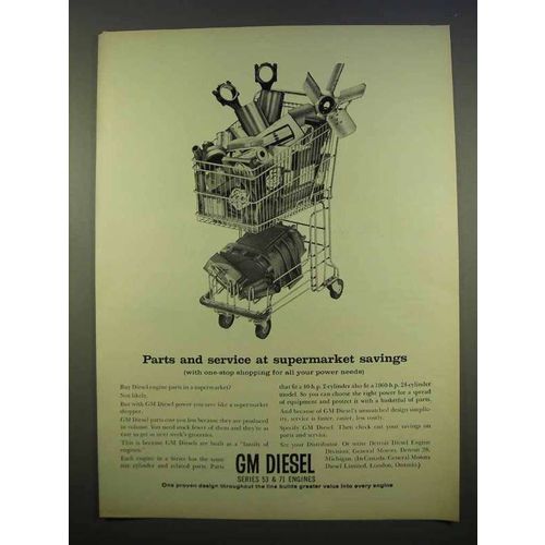 1963 GM Diesel Engines Ad - Parts and Service