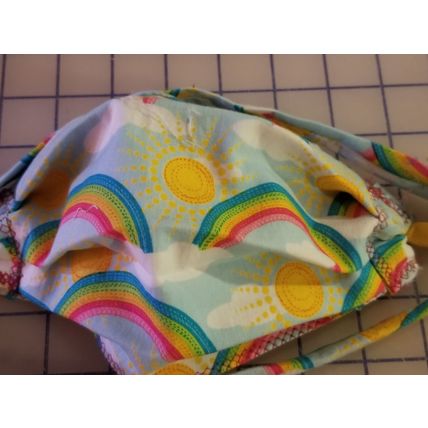Kid Size Mask w/ Copper/Silver Filters-Rainbows