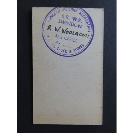 Swindon Passenger Transport Department Weekly 1950 Ticket