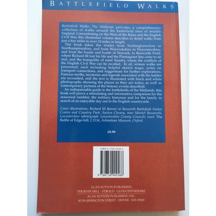 BATTLEFIELD WALKS - THE MIDLANDS (1993 PAPERBACK)