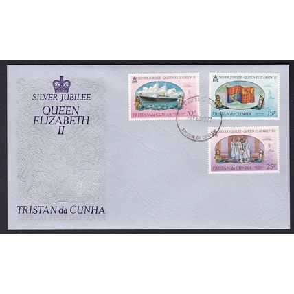 TRISTAN DA CUNHA 1977 SILVER JUBILEE UNADDRESSED FIRST DAY COVER FDC