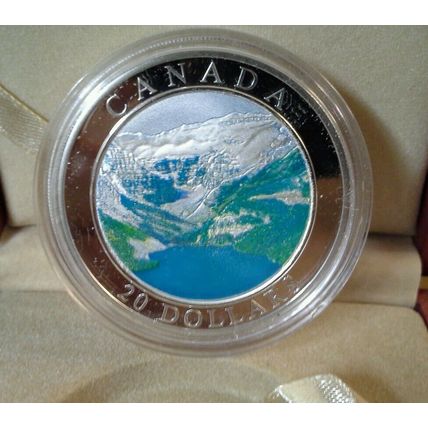 2003 Canada Natural Wonders Rocky Mountains Fine Silver Coin 4100