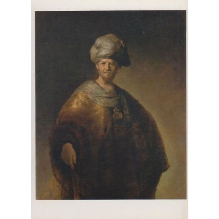 Rembrandt The Noble Slav Metropolitan Museum Of Art Painting Postcard