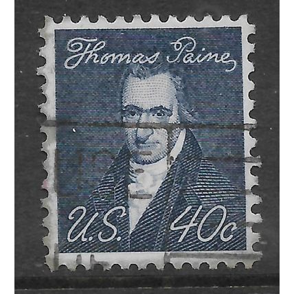 USA 1968 PROMINENT AMERICANS 40c BLACK TOM PAINE SG 1275 FINE USED#2