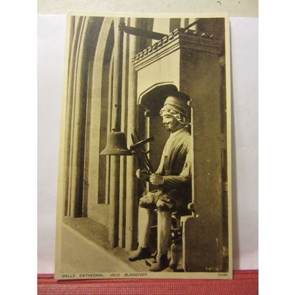 JACK BLANDIVER, WELLS CATHEDRAL, SOMERSET unused vintage postcard Photochrom =