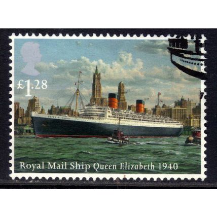 GB 2013 QE2 £1.28 Merchant Navy Mail Ship Queen Elizabeth SG 3523 Ex Fdc ( E547