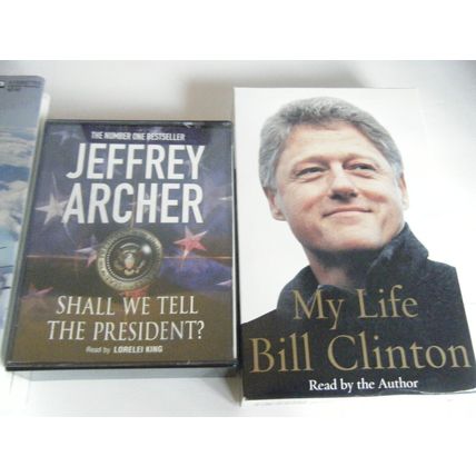 Lot of 8 audiobooks on cassette tapes My life Bill Clinton