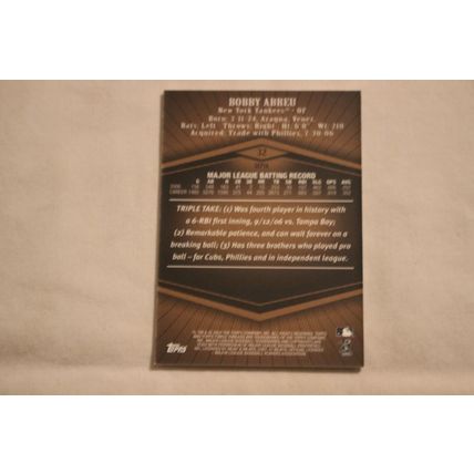Bobby Abreu 2007 Topps Triple Threads SEPIA NO. 33 107/599
