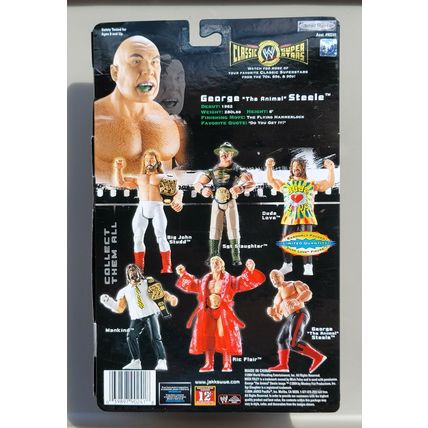 wwe wwf ljn classic superstars series 2 variant real hair george steele figure