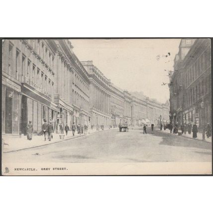 Grey Street, Newcastle, Northumberland, 1916 - Tuck's Postcard