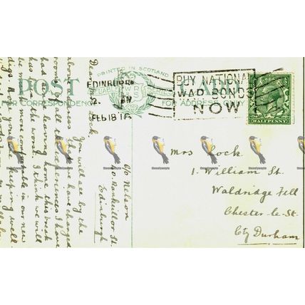 Calton Hill, Edinburgh, Scotland, Reliable Series Postcard, 1918