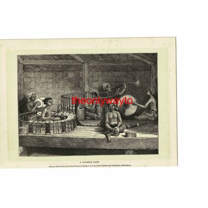 Burmese Band, Myanmar, Book Illustration (Print), c1880