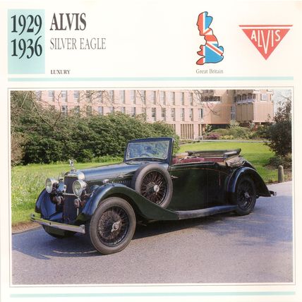 Collectors Club Classic Cars. Alvis Silver Eagle