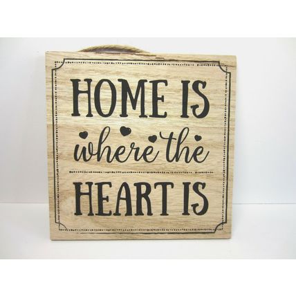 Homely Home Wooden Plaque Sign Wall Hanging