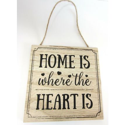 Homely Home Wooden Plaque Sign Wall Hanging