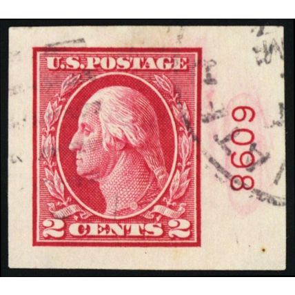 409, Used 2¢ With PL# - A HUGE JUMBO *** Stuart Katz