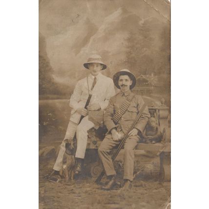 Malaya Soldier 1912 Antique Army Military Old Postcard