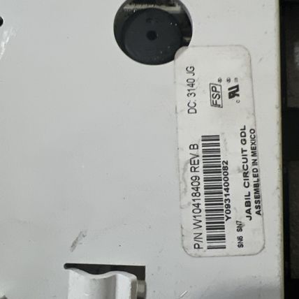 Genuine Refrigerator Kitchen Aid Display Control Board Part#W10418409