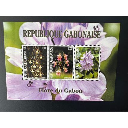 Gabon 2004 Mi. Bl. 124 Fleurs Flowers Blumen Jacinthe Eulophia Plectelmintus
