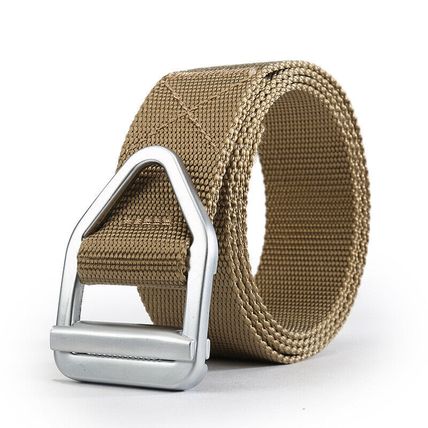 Alloy head belt canvas Men's canvas belt Leisure youth quick-dry nylon belt
