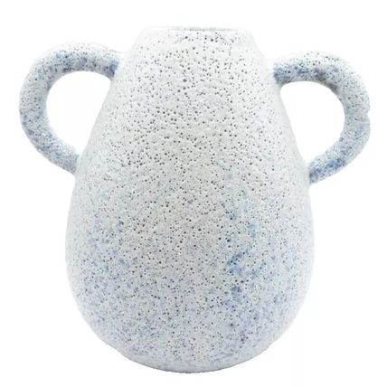 Reactive Blue & Grey Glaze Vase 16 CM Hand Crafted Gift Home Decor Ceramic