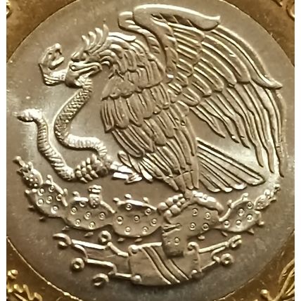 Mexico Tenochtitlan 500 years of History 1521 Bimetallic $20 pesos 2021