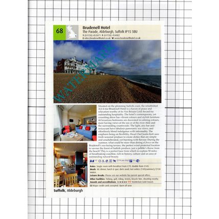Broom Hall Hotel Saham Toney Norfolk / Brudenell Hotel Aldeburgh -2011 Advert
