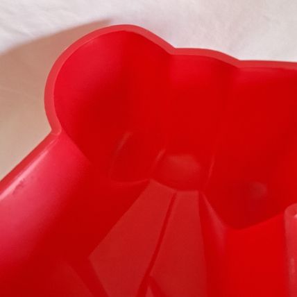 Christmas BELL BOW JELLO MOLD Jell-o Chocolate Plastic Bow Gelatin