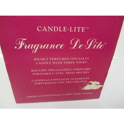 Fragrance Candle De-Lite Highly Perfumed Specialty Candle with Stylish Glass Dis
