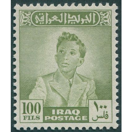 Iraq 1948 100f olive-green SG293 unused