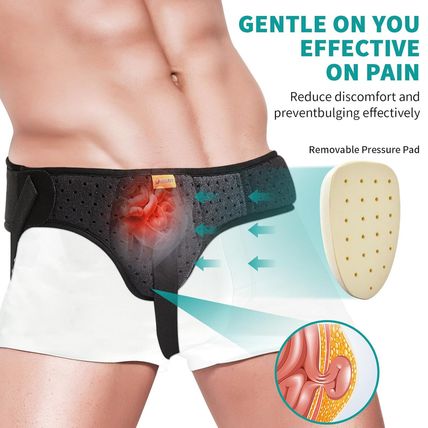 Tenbon Hernia Belt for Men and Women Hernia Support Truss for Inguinal Groin Lef
