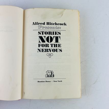 Alfred Hitchcock Stories Not For the Nervous Hardcover Book Random House 1965