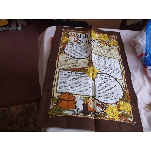WELSH RECIPES ON TEATOWEL (14/01)