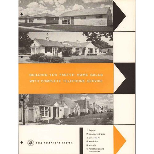 bell telephone system 1956 planned home jack wiring vintage catalog