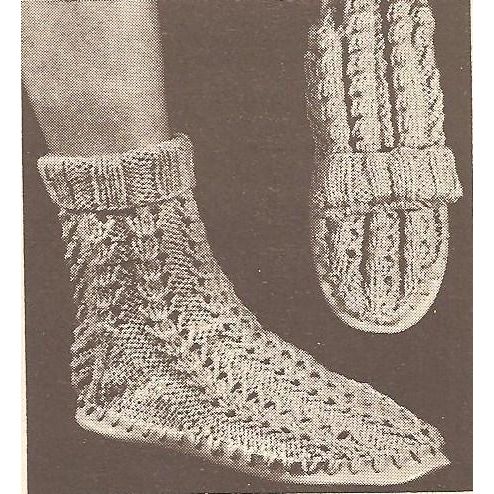 Knit Slipper Pattern Women's Loafer Sox