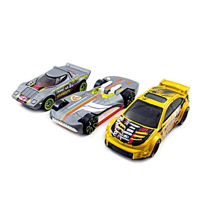 SET*3 DIECAST CAR MODELS, GM CHEVROLETOR/LANCIA/FORD HOTWHEELS 1:64, NEW