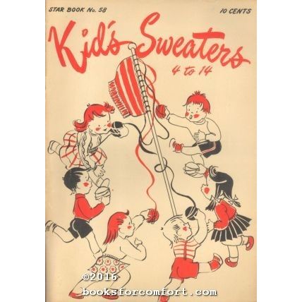 Kids Sweaters 4 to 14 Star Book No 58