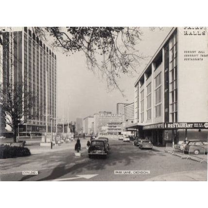 Park Lane Croydon Concert Hall & Restaurants 1940s Real Photo Postcard