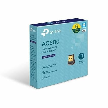 TP-LINK AC600 Archer T2U Nano Wireless USB Adapter - Black
