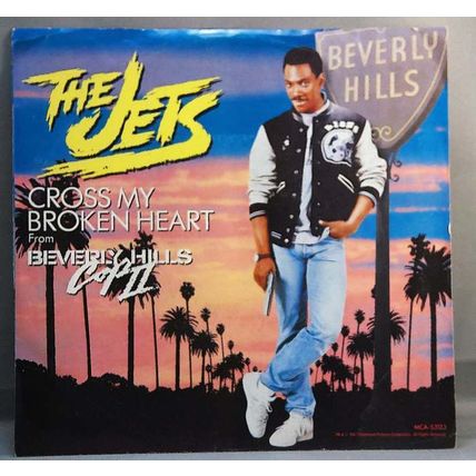 The Jets - Cross My Broken Heart B/W The Heat - Bad Guys Vinyl 45 W/PS