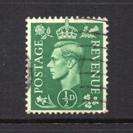 George VI - 1941-42 - ½d Pale Green (sg485) Used #1
