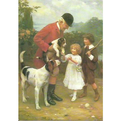 Art ARTHUR J. ELSLEY Pick Of The Litter Postcard (Medici 2056)