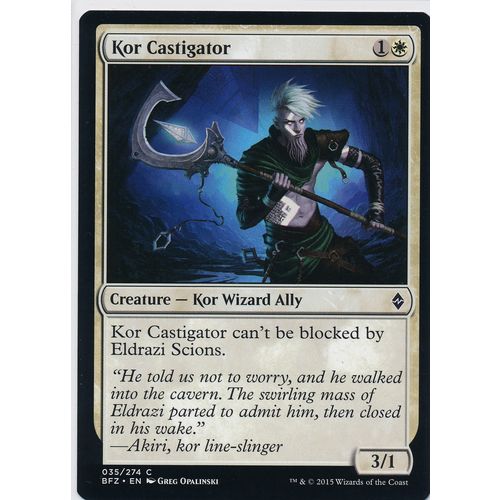 Magic the Gathering MTG Battle For Zendikar 35/274 Kor Castigator