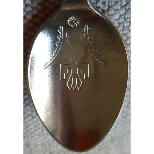 New Brunswick Canada Souvenir Teaspoon Tea Spoon Thunderbird 4-7/8" long