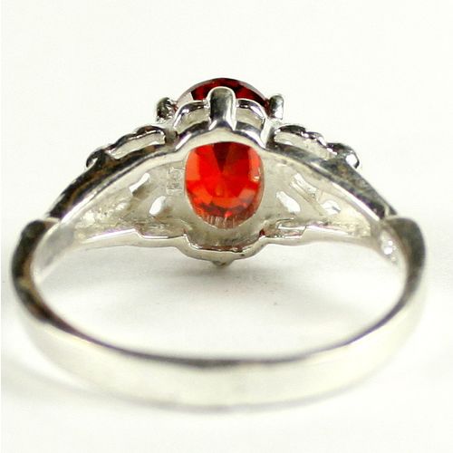 Garnet CZ , 925 Sterling Silver Ring, SR302