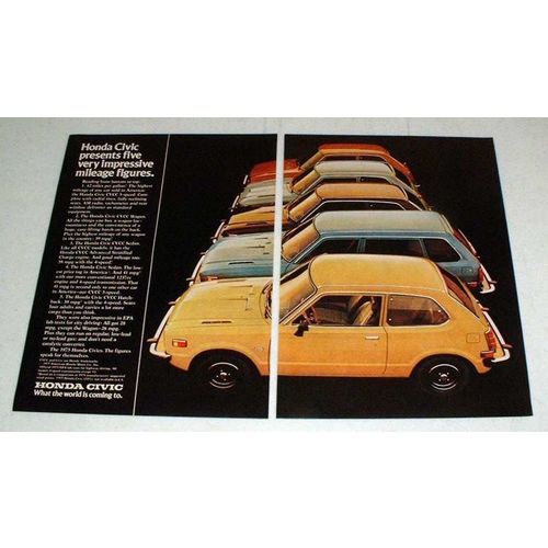 1975 Honda Civic CVCC Wagon, Sedan, Hatchback Ad!