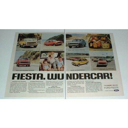 1979 2-page Ford Fiesta Car Ad - Wundercar!